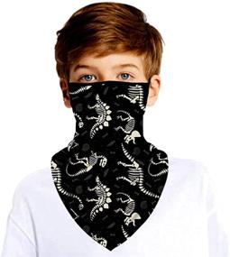 img 4 attached to CHUANGLI Earloops Bandanas Balaclava Protection Boys' Accessories and Cold Weather