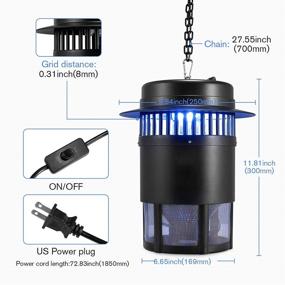 img 1 attached to 🪰 Mafiti Bug Zapper - Electric Insect Control for Fruit Flies, Mosquitoes, Gnats, Drain Flies - Kitchen Catcher for Indoor Home Use