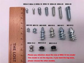 img 2 attached to Marrkey 12mm Carbide Screw Tire Studs for Enhanced Traction on Snow/Ice - Anti-Slip Spikes for Car/Snowmobile/Tractor/ATV/UTV/Motorcycle/Short Lug/Bicycles/Shoes with Easy Installation Tool - Pack of 100