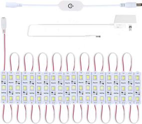 img 4 attached to 💡 High-Performance 10ft Kitchen Under Cabinet Lighting Kit - 60 LEDs, Brilliant Showcase Illumination, 2400lm, Crisp 6000K White