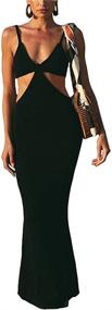 img 2 attached to Antopmen Spaghetti Knitted Dresses Backless Women's Clothing