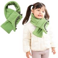 🧣 зимний осенний шарф для девочек размером 29×5,4 дюйма - модные аксессуары для детей в шарфах логотип