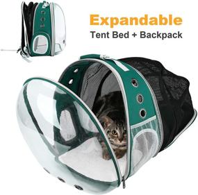 img 2 attached to 🐱 MeowLover Cat Backpack Carrier: Expandable Pet Carrier Backpack for Travel, Hiking & Outdoor Use