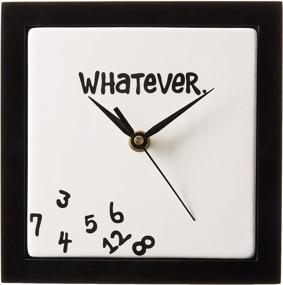 img 3 attached to Enesco Whatever. Always Late Scrambled Numbers 7.5 x 7.5 Inch Square Hanging Wall Clock