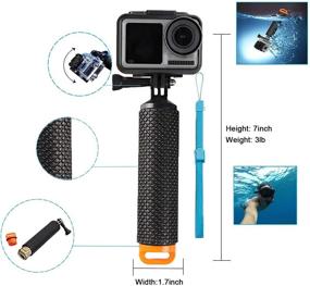 img 3 attached to 🏄 WLPREOE Surfboard Mounts Bundle with Insurance Tethers, Floating Hand Grip, Floaty, and Screws for GoPro Hero 10, 9, 8, MAX, 7 (Black, Silver, White), 6, 5, 5S, 4S, 4, 3+ and OSMO Action Camera