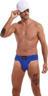 f plus r men's athletic supporter jockstrap: 3 inch wide waistband for optimal comfort and performance логотип