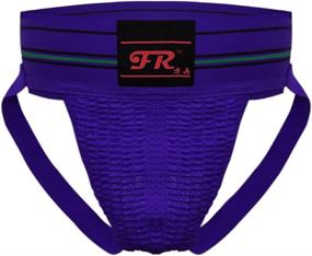 img 2 attached to F plus R Men's Athletic Supporter Jockstrap: 3 Inch Wide Waistband for Optimal Comfort and Performance