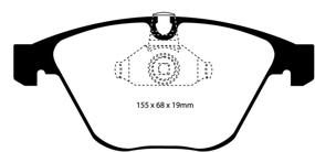 img 1 attached to 🟡 Повышенная производительность тормозов EBC Brakes DP41449R Yellowstuff Street and Track Brake Pad