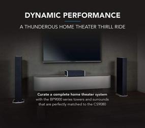 img 1 attached to 🔊 Definitive Technology CS-9080 Center Channel Speaker with Built-in 8-inch 300-Watt Powered Subwoofer and 10-inch Bass Radiator for Home Theater - High Performance, Premium Sound Quality - Single Unit, Black