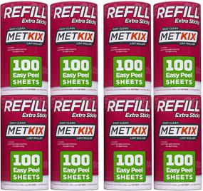 img 4 attached to 🧻 Metkix Refill for Metkix Lint Rollers 8 Pack: 800 Sheets for Flawless Cleaning