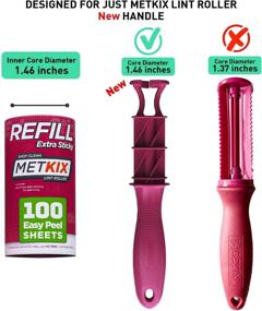 img 3 attached to 🧻 Metkix Refill for Metkix Lint Rollers 8 Pack: 800 Sheets for Flawless Cleaning
