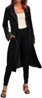 π chic and trendy velvet cardigan for women - scofeel casual outwear coats, jackets & vests logo