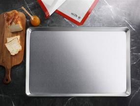 img 2 attached to New Star Foodservice 36930: Commercial-Grade Aluminum Sheet Pan/Bun Pan, Full Size, Pack of 12 (Measure Oven Recommended)