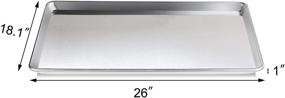 img 3 attached to New Star Foodservice 36930: Commercial-Grade Aluminum Sheet Pan/Bun Pan, Full Size, Pack of 12 (Measure Oven Recommended)