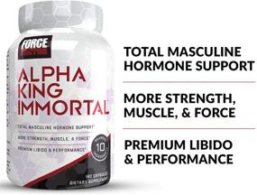 img 3 attached to 💪 Alpha King Immortal: Advanced Hormone Support Testosterone Booster for Men - Fenugreek Seed Extract to Lower Estrogen, Stimulate Muscle Development, Enhance Strength, and Boost Performance - Force Factor Supplement, 180 Capsules