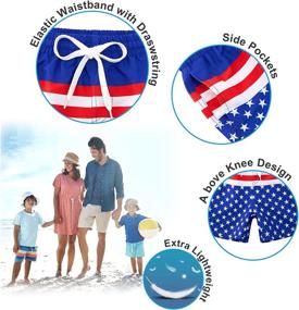 img 2 attached to 🩳 Купальники для мальчиков с принтами Cozople Printed Toddler Boardshorts