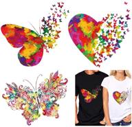 vibrant butterfly transfer stickers for backpacks logo