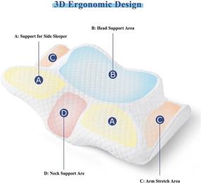 img 3 attached to LINSY HOME Sleepers，Cervical Orthopedic Ergonomic