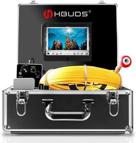 img 4 attached to 📷 HBUDS Pipe Inspection Camera: High-Quality Endoscope for Industrial Pipeline Drain with Waterproof Snake Video System, 30M/100ft Length, 7 Inch LCD Monitor, and 1000TVL Sony CCD DVR Recorder; Includes Free 8GB SD Card