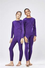 img 2 attached to Optimized for SEO: Unisex Long Johns Set with Fleece Lining - DEVOPS Thermal Underwear