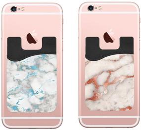 img 1 attached to Marble Wallet Holder Android Smartphones Cell Phones & Accessories for Cases, Holsters & Clips