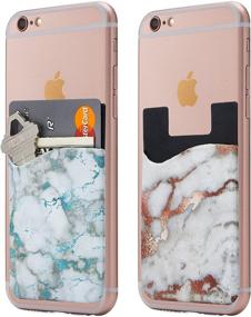 img 2 attached to Marble Wallet Holder Android Smartphones Cell Phones & Accessories for Cases, Holsters & Clips