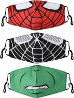 🕷️ spiderman cartoon reusable cotton children's mask логотип