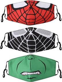 img 4 attached to 🕷️ Spiderman Cartoon Reusable Cotton Children's Mask
