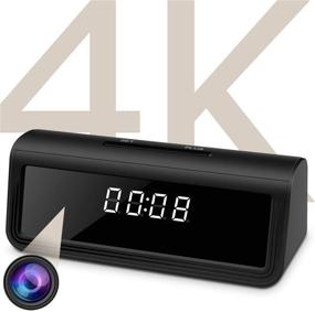 img 4 attached to 🕰️ WAYMOON 4K Wireless Hidden WiFi Clock Camera with Night Vision - Home Security Nanny Camera Featuring 160° Ultra Wide Angle and Motion Detection