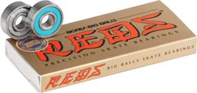 img 4 attached to 🛹 Bones Big Balls Reds: High-Quality Skateboard Bearings 8 Pack