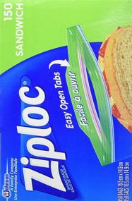 img 2 attached to 🥪 Ziploc 71135 Sandwich Bags, 150-Pack, 6.5 x 5.875-Inch (16.5 cm x 14.9 cm)