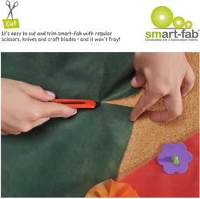 img 1 attached to 🎨 Умные одноразовые листы ткани Smart-Fab для занятий и поделок - режьте, клейте, рисуйте, скрепляйте - замена строительной бумаги, 45 листов в упаковке, 12x18, белые - улучшенный SEO.