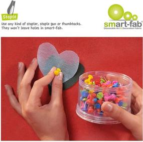img 2 attached to 🎨 Умные одноразовые листы ткани Smart-Fab для занятий и поделок - режьте, клейте, рисуйте, скрепляйте - замена строительной бумаги, 45 листов в упаковке, 12x18, белые - улучшенный SEO.