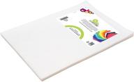 🎨 smart-fab disposable classroom fabric sheets for arts & crafts - cut, glue, draw, staple - construction paper substitute, 45 sheet pack, 12x18, white - enhanced seo logo