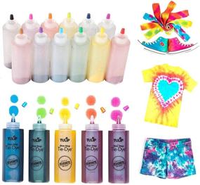 img 4 attached to One-Step Tie-Dye Kit - Rainbow DIY, Vibrant Dye Colors, Fun Fabric Activity for Large Groups, Non-Toxic, Easy to Use - Includes 12 Bottles of Dye Colors - Party Supplies & Party Bundle Offer