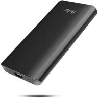 netac 500gb portable external ssd drive, type-c sata 💾 ssd, up to 500mb/s, usb3.2 gen2 10gbps solid state hard drive logo