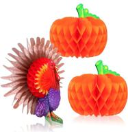 turkey pumpkin thanksgiving decorations centerpiece logo