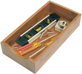 img 1 attached to 🎍 Bamboo Wood Stacking Drawer Organizer Box by Lipper International, 6" x 12