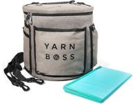 yarn boss yarn bag: the perfect travel companion for organized crafting - keep your yarn safe, clean, and tangle-free - ideal crochet or knitting bag logo