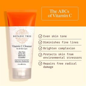 img 4 attached to 🌿 Botanic Tree Cleansing Face Wash with Vitamin C: Acne Breakout & Wrinkle Reducing, Double Cleansing with Glycolic Acid, 6 fl. oz