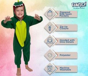 img 1 attached to Funziez Unisex Kids Pajamas Dinosaur