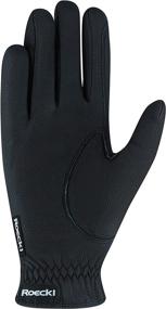 img 1 attached to Roeckl Roeck-Grip Unisex Gloves Size 7 in Black - Secure Grip for Maximum Performance