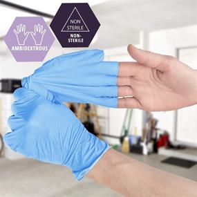 img 2 attached to 🧤 Med PRIDE Medium Synthetic Nitrile-Vinyl Blend Exam Gloves, 100 Count - Powder-Free, Latex-Free & Rubber-Free - Single-Use Non-Sterile Protective Gloves for Medical Use, Cooking, Cleaning & More