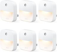 eufy by anker plug-in night lights, warm white led, dusk-to-dawn sensor, bedroom, bathroom, kitchen, hallway, stairs, energy efficient, compact, 6-pack логотип