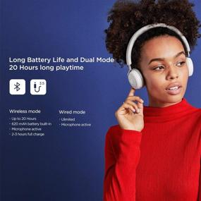 img 1 attached to 🎧 Libratone Q Adapt Active Noise Cancelling Headphones - Wireless Bluetooth Over Ear Headset with Mic - CSR 8670 Chip - aptX Lossless Hi-Fi Sound - Deep Bass - 20 Hours Playtime - Travel, Work, TV - White