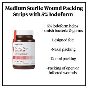 img 2 attached to 🩹 McKesson Sterile Wound Packing Strip Cotton - 1/2&#34; x 5 yds, 1 Ct (Product #61-59245)