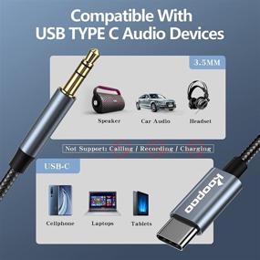 img 1 attached to 🎧 USB C кабель для аудио 3,5 мм Aux Jack, адаптер типа C для наушников 3,5 мм коаксиального шнура, совместимый с iPad Pro 2018, Google Pixel 2 3 XL, Moto Z, Galaxy Note10 +, Huawei, HTC