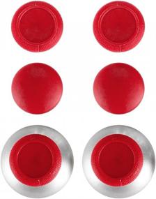 img 2 attached to 🎮 Enhance Your Gaming Experience with eXtremeRate 8 in 1 Red Metal Magnetic Thumbsticks Analog Joysticks for Xbox One, PS4, and More!