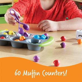 img 2 attached to 🧩 Learning Resources Mini Muffin Match - Math Activity Set: Fun Learning Games for Toddlers to Enhance Early Math Skills, Color and Number Sorting, Fine Motor Development - 76 Pieces, Homeschool and Preschool Toys, Ages 3+