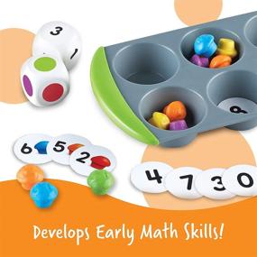 img 3 attached to 🧩 Learning Resources Mini Muffin Match - Math Activity Set: Fun Learning Games for Toddlers to Enhance Early Math Skills, Color and Number Sorting, Fine Motor Development - 76 Pieces, Homeschool and Preschool Toys, Ages 3+